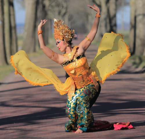 Een dynamische foto van een danser.